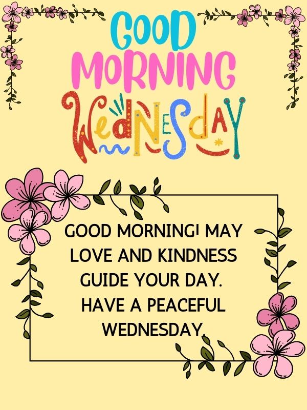 Good Morning, Wednesday Blessings And Prayer