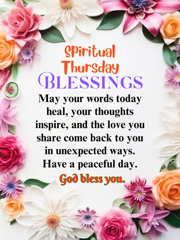 spiritual Thursday blessings, prayers, and quotes