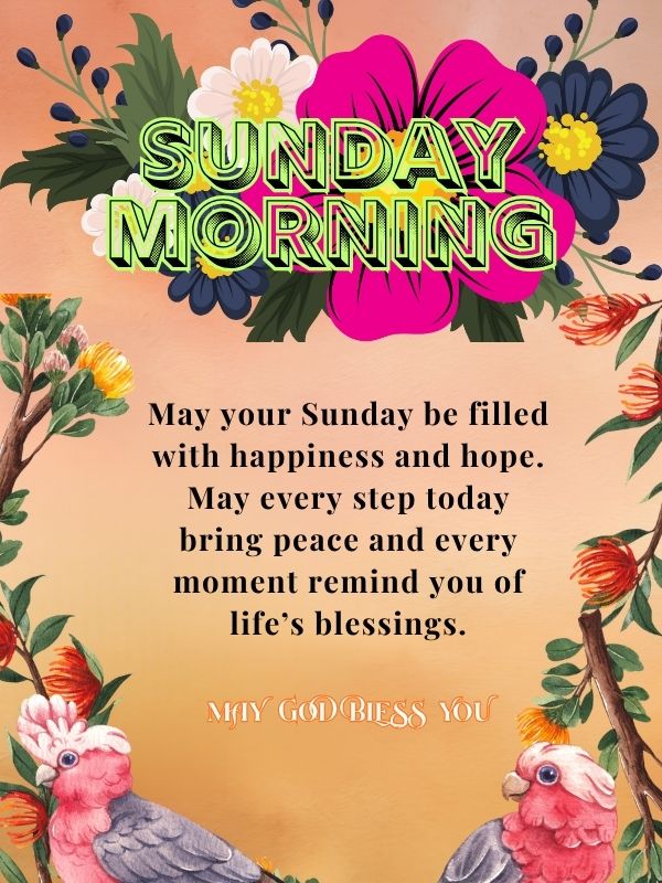 Good morning, Sunday images