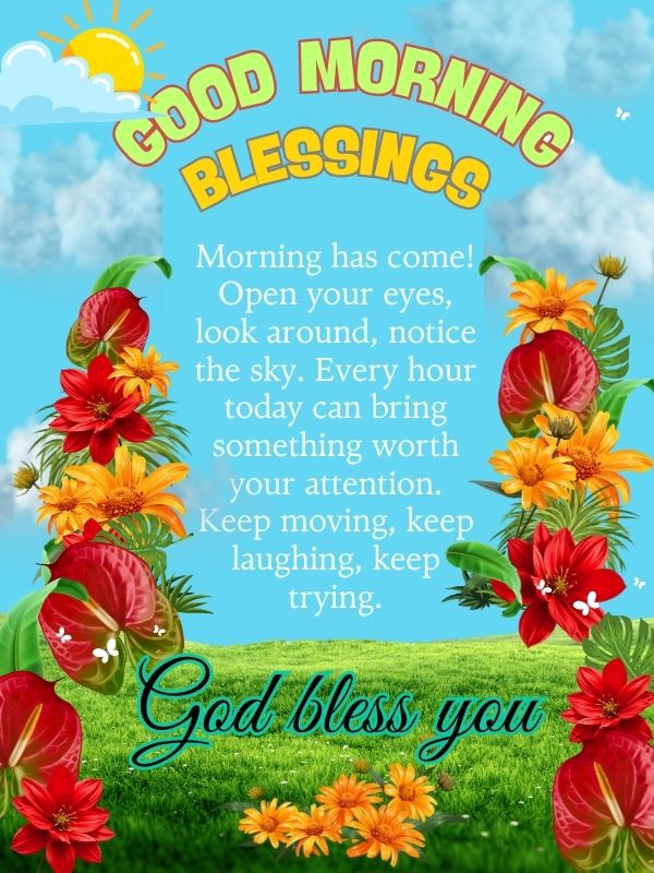 Have a blessed day may god bless you