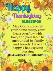 Happy thanksgiving blessings