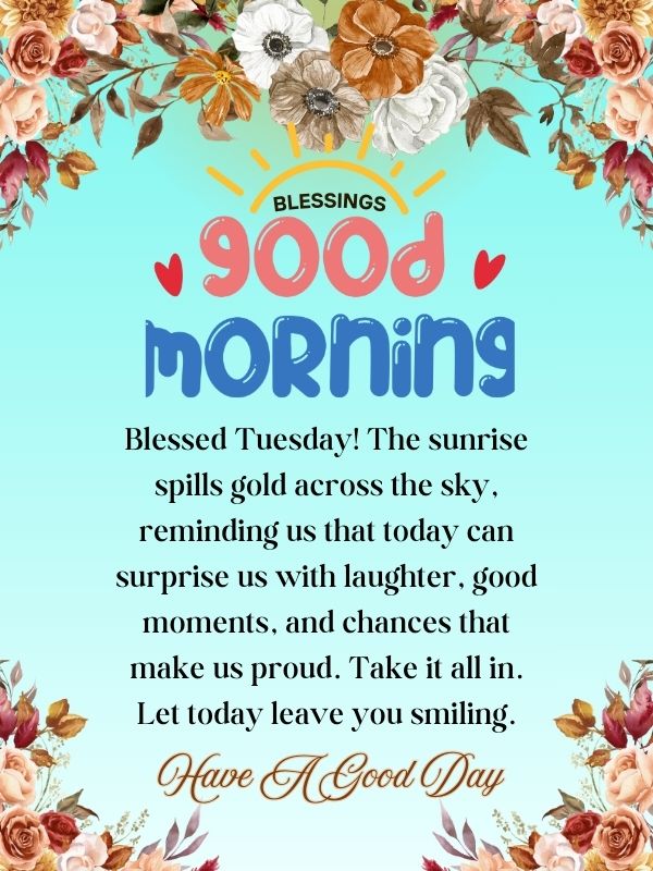 Tuesday Morning Blessings
