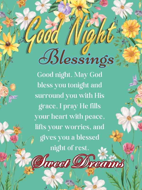 prayer good night blessings
