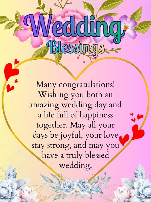 wedding prayers and blessings