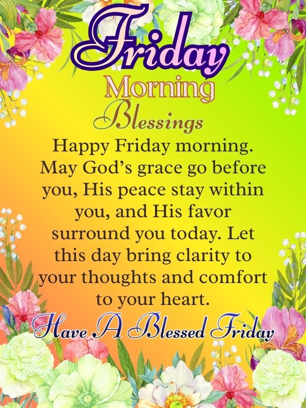 Happy Friday good morning blessings