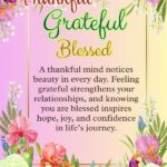 thankful grateful blessed