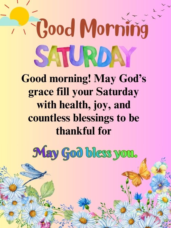 Saturday morning blessings