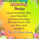 good morning Saturday blessings