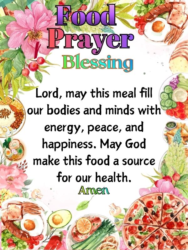 blessing and prayer for food