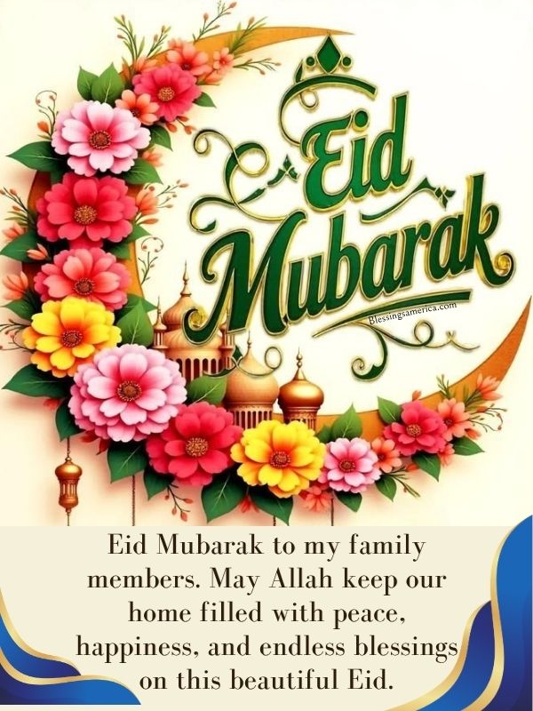 Eid Mubarak for family