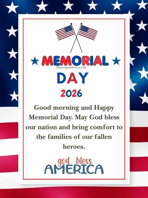 Memorial Day Blessings 2026