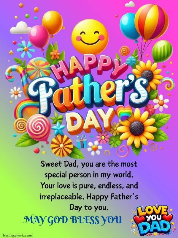 Blessing on father's day
