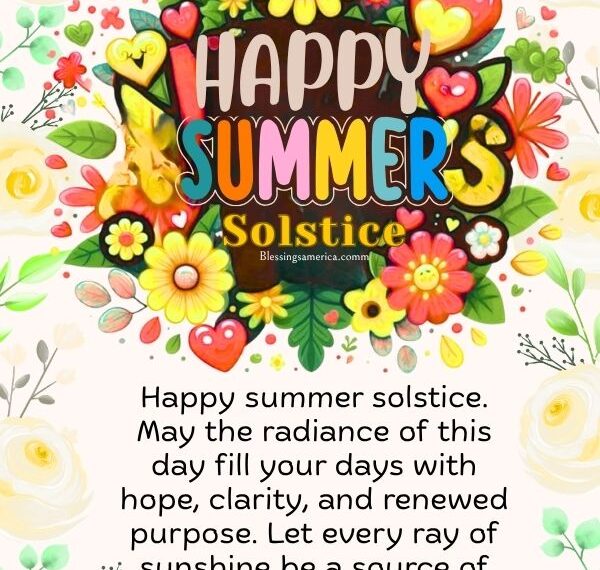 Happy Summer Solstice Blessings 2026