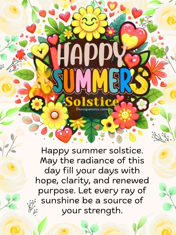 Happy Summer Solstice Blessings 2026