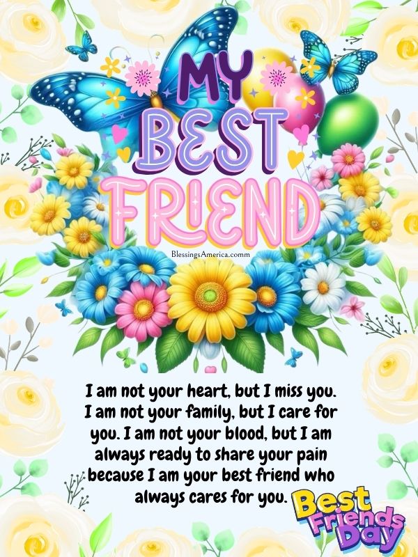 Happy best friend day wishes 2026
