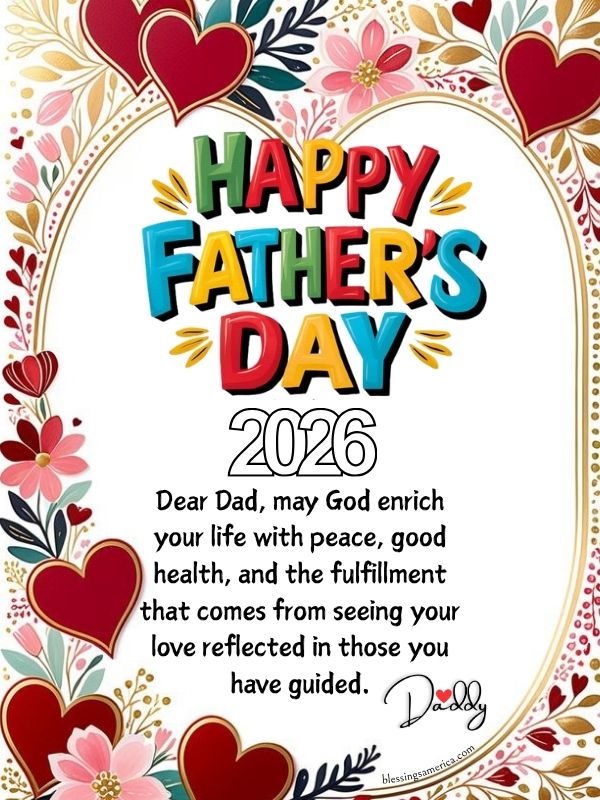 happy father's day blessings
